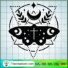 Moth And Moon SVG Cut File for Cricut & Silhouette 2 Moth moon copy