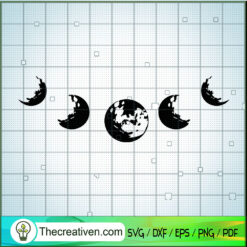 Moon Phases SVG Cut File for Cricut & Silhouette