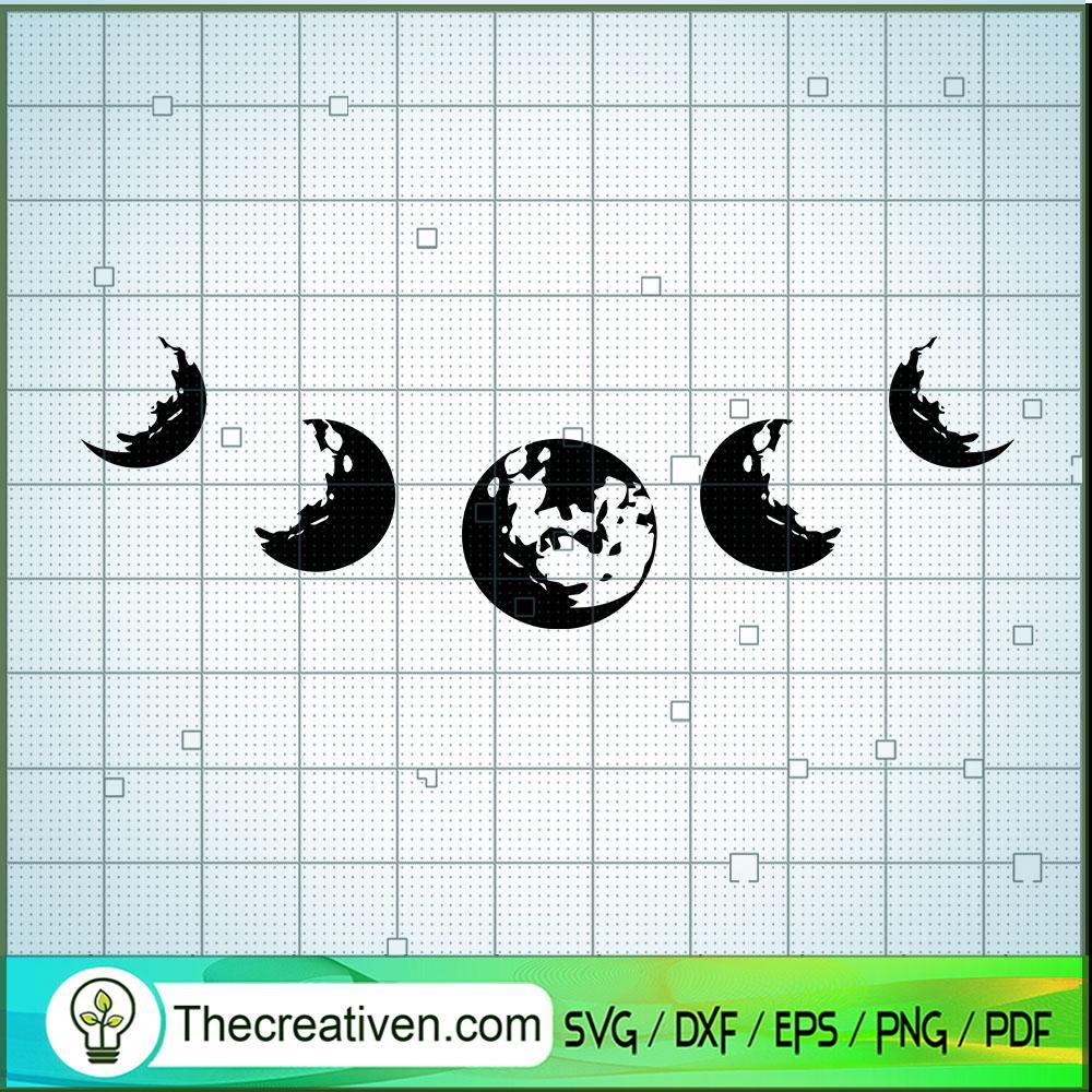 Moon Phases SVG Cut File for Cricut & Silhouette 1 Moon Phases SVG Cut File for Cricut & Silhouette