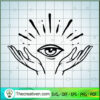 Hand And Eye SVG Cut File for Cricut & Silhouette 3 Hands and eye copy