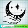 Hand Moon In Hand SVG Cut File for Cricut & Silhouette 2 Hand and moon copy