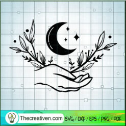 Hand And Wreath SVG Cut File for Cricut & Silhouette