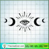 Mystic Eye And Moon SVG Cut File for Cricut & Silhouette 3 Eye and moon copy