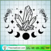 Crystal And Moon SVG Cut File for Cricut & Silhouette 2 Crystals and moon copy