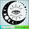 Eye And Moon SVG Cut File for Cricut & Silhouette 2 Eye and moon 2 copy