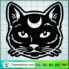 Black Cat Moon SVG Cut File for Cricut & Silhouette 2 Cat black copy