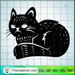 Black Cat SVG Cut File for Cricut & Silhouette