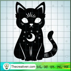 Mystic Cat SVG Cut File for Cricut & Silhouette