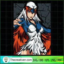 Sorceress Poster SVG, Hechiceras SVG, Cartoon SVG