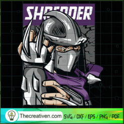 Shredder Art SVG, Evil Shredder Figura SVG, Shredder SVG