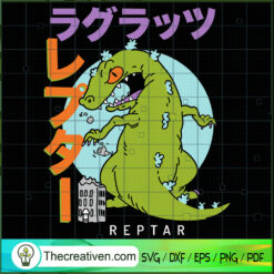 Reptar Game SVG, Rugrats SVG, Crocodile SVG
