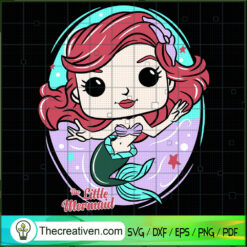 Funko Sirenita SVG, Ariel Princess SVG, Disney SVG