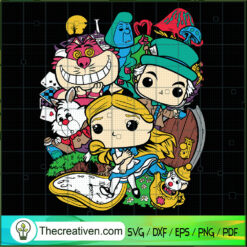 Funkos Alice In Wonderland SVG, Alice SVG, Disney SVG