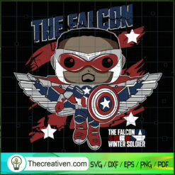 Funko The Falcon SVG, Hero SVG, Avengers SVG