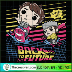 Funko Back To The Future SVG, Marty Vinyl Figure SVG, Powder Blue SVG