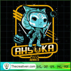 Funko Ahsoka Star Wars SVG, The Mandalorian SVG, Star Wars SVG