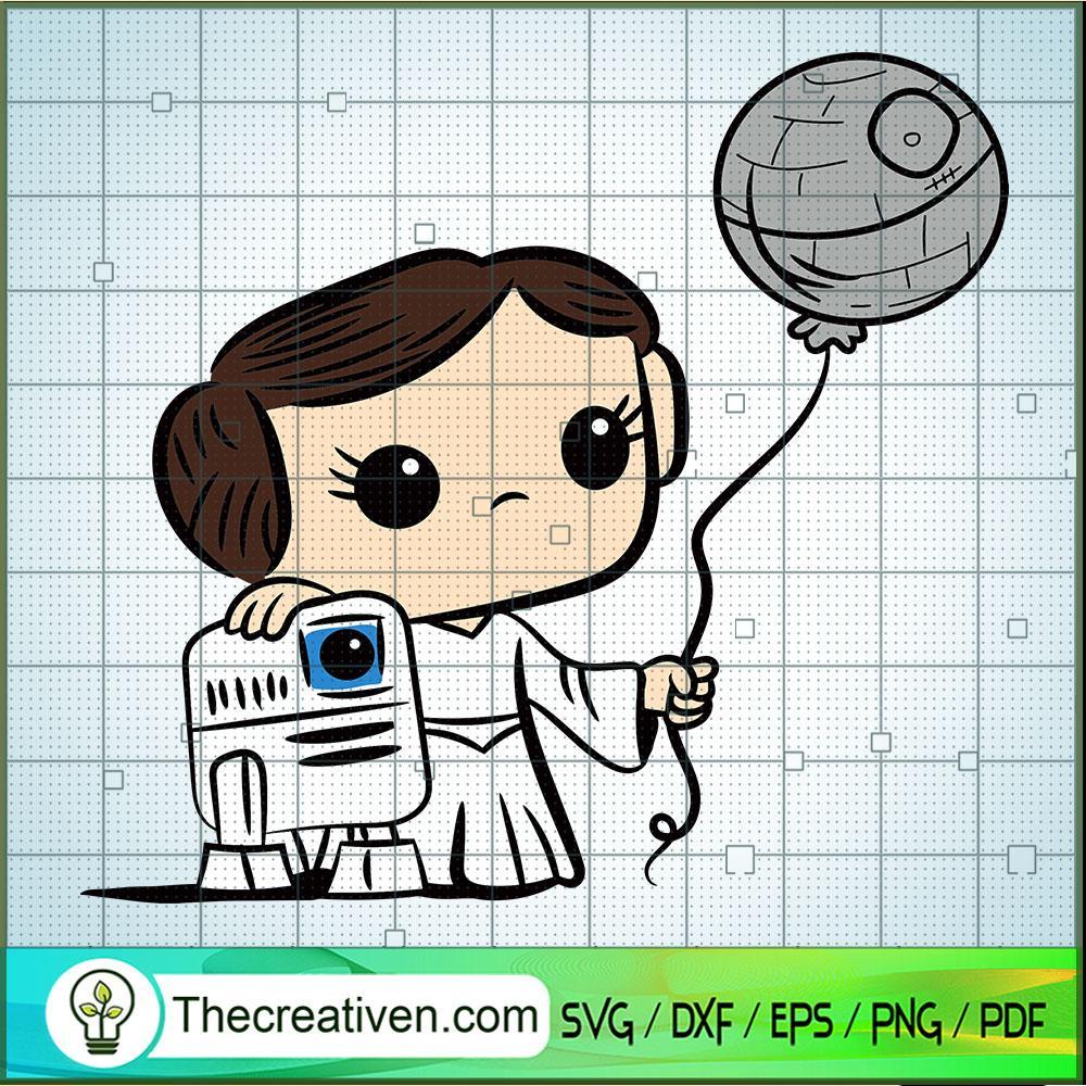 Funko Leia SVG, Star Wars SVG, Princess SVG 1 Funko Leia SVG, Star Wars SVG, Princess SVG