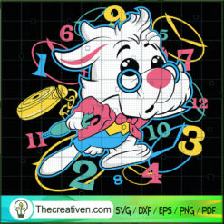 Conejo Alice SVG,  Alice In Wonderland SVG, Cartoon SVG