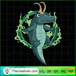 CrocodriLoki SVG, Loki SVG, Avengers SVG