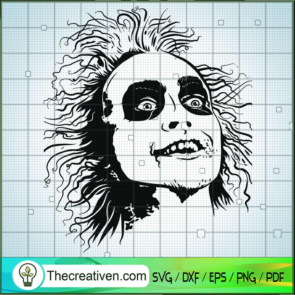 Crazy Face Beetlejuice SVG Cut File for Cricut & Silhouette 1 Crazy Face Beetlejuice SVG Cut File for Cricut & Silhouette
