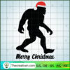 Bigfoot Merry Christmas SVG Cut File for Cricut & Silhouette