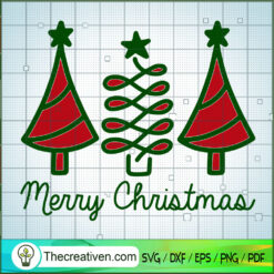 Merry Christmas SVG Cut File for Cricut & Silhouette Design 40124