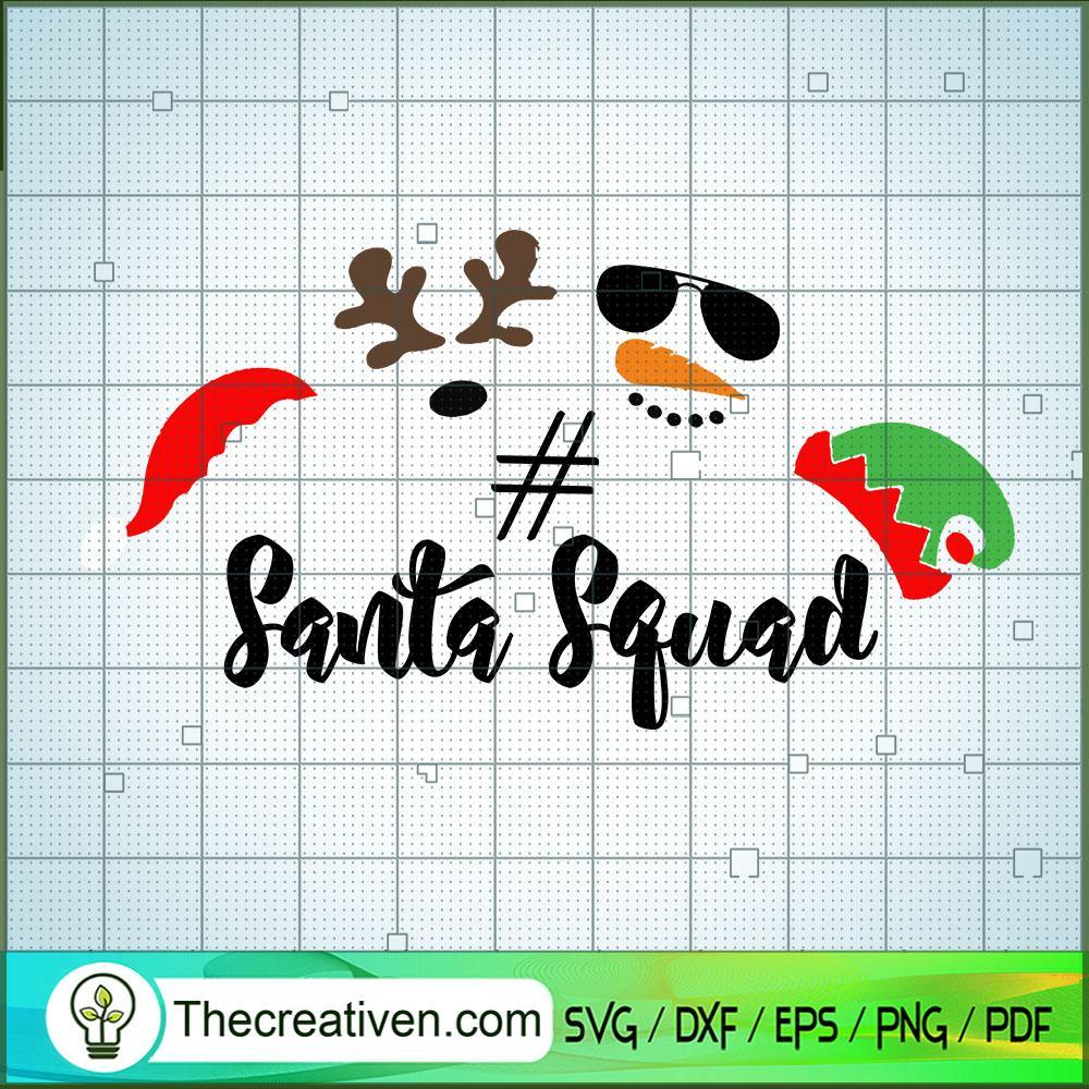 #Santa Squad SVG Cut File for Cricut & Silhouette 1 #Santa Squad SVG Cut File for Cricut & Silhouette