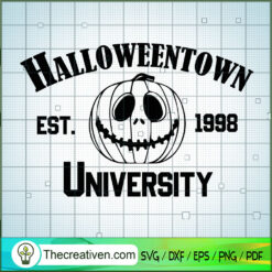 Halloweentown Est 1998 University SVG Cut File for Cricut & Silhouette