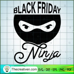 Black Friday Ninja SVG, Halloween Scary SVG, Halloween SVG