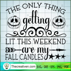 The Only Thing Getting Lit This Weeken SVG Cut File fo Design 39960