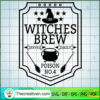 Witches Brew Served Daily Poison SVG Cut File for Cricut & Silhouette 2 2 copy 5