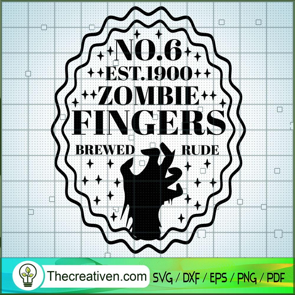 No.6 Est.1900 Zombie Fingers SVG Cut File for Cricut 1 No.6 Est.1900 Zombie Fingers SVG Cut File for Cricut