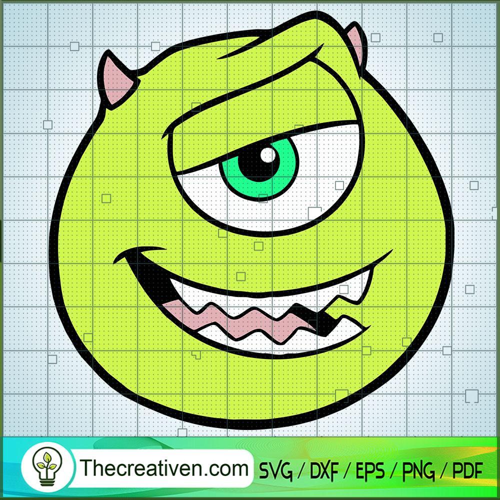 Face Of Mike Wazowski SVG, Monster SVG, Walt Disney SVG 1 Face Of Mike Wazowski SVG, Monster SVG, Walt Disney SVG