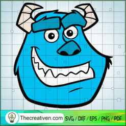 Funny Face James P.Sullivan SVG, Monster SVG, Walt Disney SVG