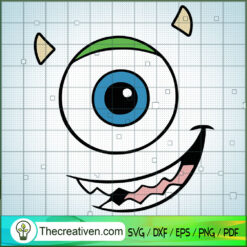 The Eye Mike Wazowski SVG, Monster SVG, Walt Disney SVG