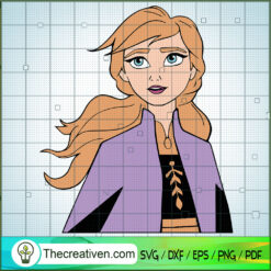 Anna Princess SVG Cut File for Cricut & Silhouette