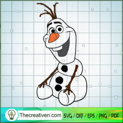 Funny Olaf SVG Cut File for Cricut & Silhouette