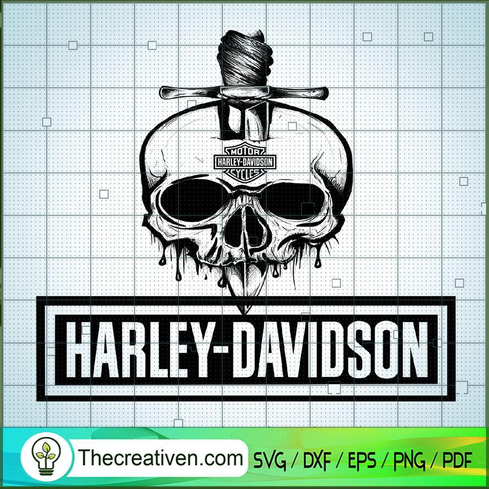 Harley Davidson Knife Skull Logo SVG Cut File for Cricut & Silhouette 1 Harley Davidson Knife Skull Logo SVG Cut File for Cricut & Silhouette