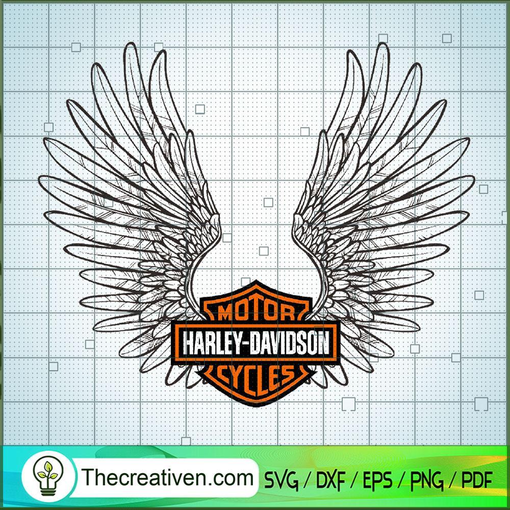 Harley Davidson Wings SVG Cut File for Cricut & Silhouette 1 Harley Davidson Wings SVG Cut File for Cricut & Silhouette