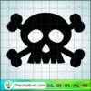 Skull SVG Free, Draw Outline SVG Free, Free SVG For Cricut Silhouette 2 CROSSBONES copy