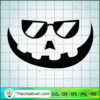 Cool Gaogles Pumpkin Free SVG Cut File for Cricut & Silhouette 2 Cool Gaogles Pumpkin PNG copy