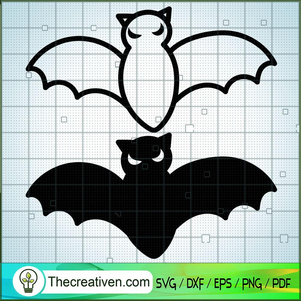Two Bat Free SVG Cut File for Cricut & Silhouette 1 Two Bat Free SVG Cut File for Cricut & Silhouette