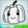 Cute Pumpkin Free SVG Cut File for Cricut & Silhouette 2 halloween doodle 03 copy