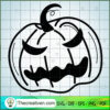 Pumpkin SVG Free, Halloween SVG Free, Free SVG For Cricut Silhouette 3 halloween doodle 01 copy