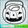 Scary Pumpkin Free SVG Cut File for Cricut & Silhouette 3 halloween doodle 06 copy