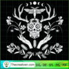 Witch Skull and Moth SVG Cut File for Cricut & Silhouette 3 44 copy 1