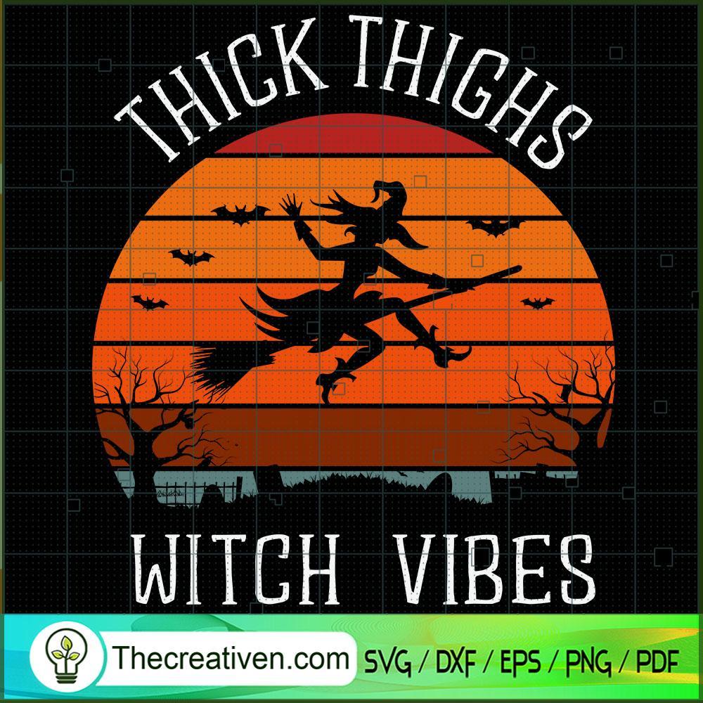 Retro Sunset Thick Thighs Wi SVG Cut File for Cricut 1 Retro Sunset Thick Thighs Wi SVG Cut File for Cricut