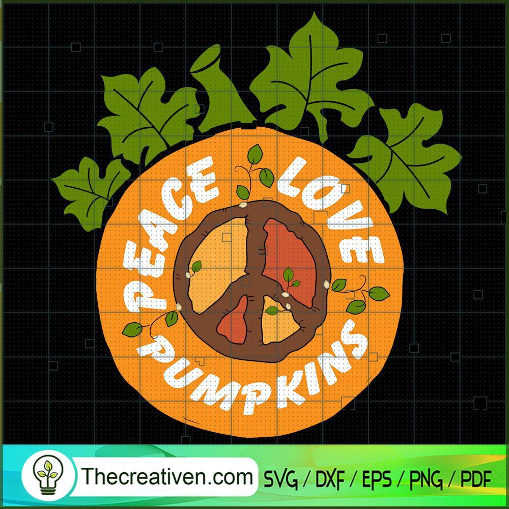 Autumn Halloween Peace SVG Cut File for Cricut & Silhouette 1 Autumn Halloween Peace SVG Cut File for Cricut & Silhouette