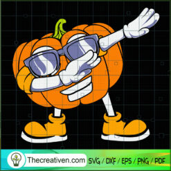 Dabbing Pumpkin Halloween Kids SVG, Halloween Scary SVG, Halloween SVG