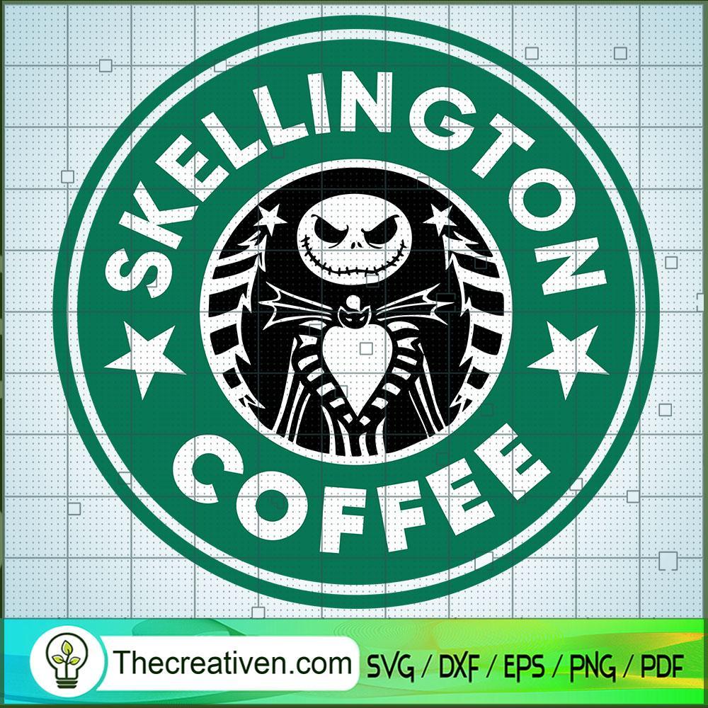 Skellington Coffee SVG Cut File for Cricut & Silhouette 1 Skellington Coffee SVG Cut File for Cricut & Silhouette
